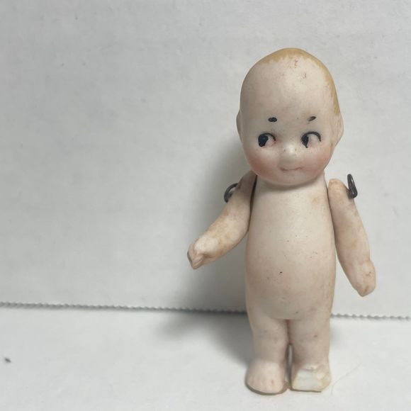 Antique 2” German Bisque Kewpie? Doll circa approx 1800’s - early 1900’s - Picture 4 of 12